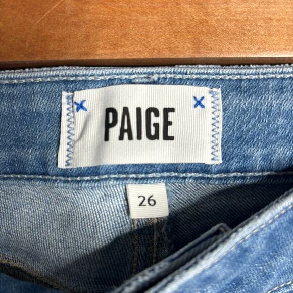 Paige Brigitte Jeans Ratatouille Destructed Size 26 - Picture 6 of 8